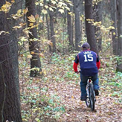 Biking Ogemaw Hills Pathway